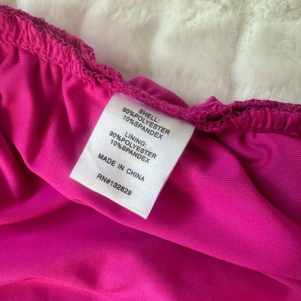 Hot Pink Cut Out Dress - Picture 12 of 12